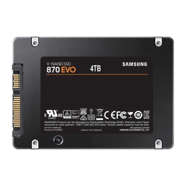 Samsung 4TB 870 EVO SATA III 2.5″ Internal SSD