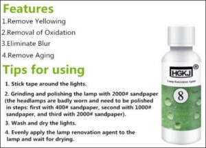 Headlight Restoration Agent